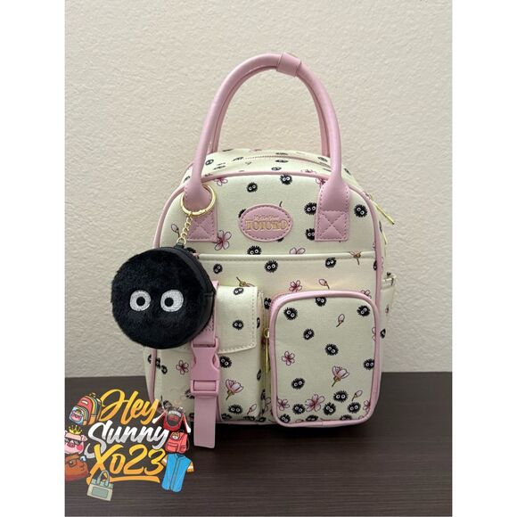 Studio Ghibli My Neighbor Totoro Soot Sprites Coin Pouch Mini Backpack - Picture 1 of 6